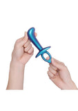 B-Vibe Butties Thumb Silicone Prostate Plug - Navy Blue