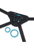 B-Vibe Everybody Strap On Harness Set with Silicone Dildo Peg 6in - Teal