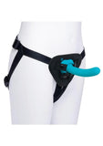 B-Vibe Everybody Strap On Harness Set with Silicone Dildo Peg 6in - Teal