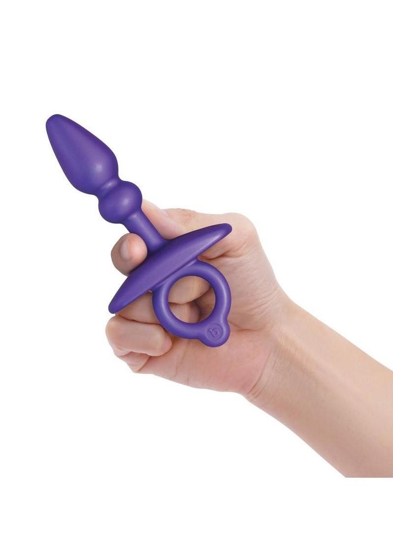 B-Vibe Butties Dart Silicone Anal Plug - Purple