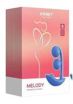 Melody Pressure Sensing App-Controlled Rechargeable Silicone Twin Balls Clit & G-spot Vibrator - Blue