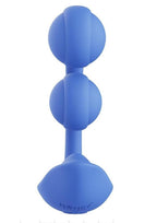 Melody Pressure Sensing App-Controlled Rechargeable Silicone Twin Balls Clit & G-spot Vibrator - Blue
