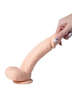 Paxton App Control Realistic Thrusting Penetrator Rechargeable Silicone Dildo 7.5In - Caramel