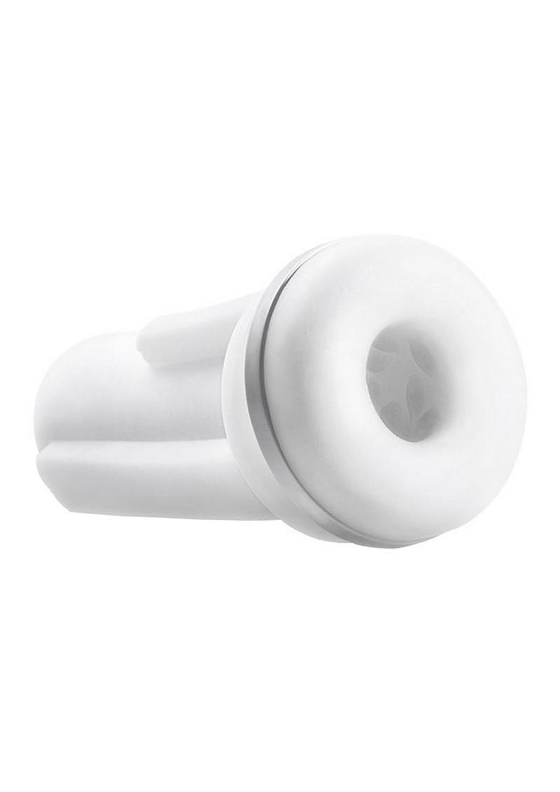 Sky Intense Suction & Vibration Rechargeable Blowjob Machine - White
