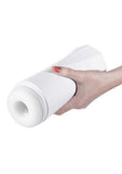 Sky Intense Suction & Vibration Rechargeable Blowjob Machine - White