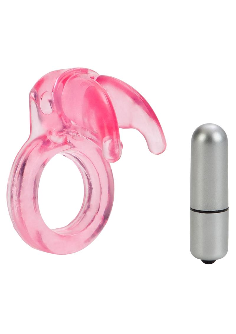 Couple's Enhancers Triple Clit Flicker Cock Ring - Red
