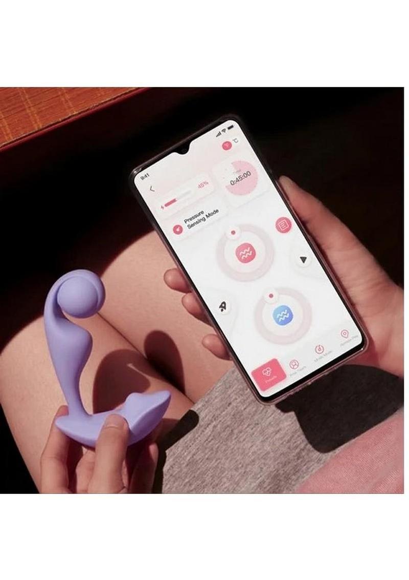 Trill Wearable Single Ball Rechargeable Silicone Dual Vibrator - Lavender