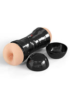PDX Extreme Super Flip-A-Pussy Over Dual End Stroker - Vanilla