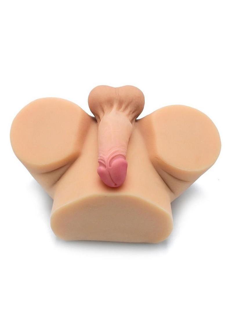 Kiotos Masturbator Silicone Dildo with Pussy & Ass - Vanilla