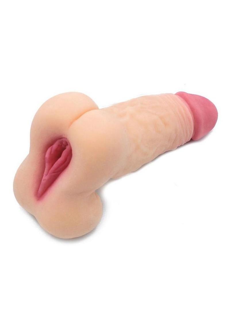 Kiotos Masturbator Silicone Dildo with Pussy - Vanilla