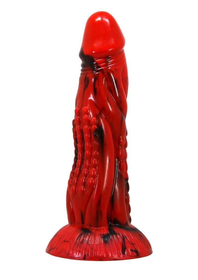 Kiotos Monstar Cox Inferno Silicone Cock with Suction Cup - Red/Blue