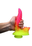 Kiotos Monstar Cox StegoCock Silicone Dildo with Suction Cup - Red/Yellow