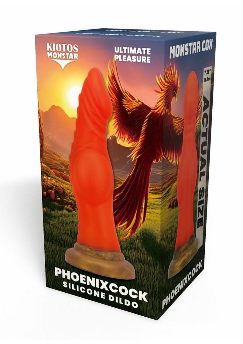 Kiotos Monstar Cox Phoenix Silicone Cock with Suction Cup - Orange