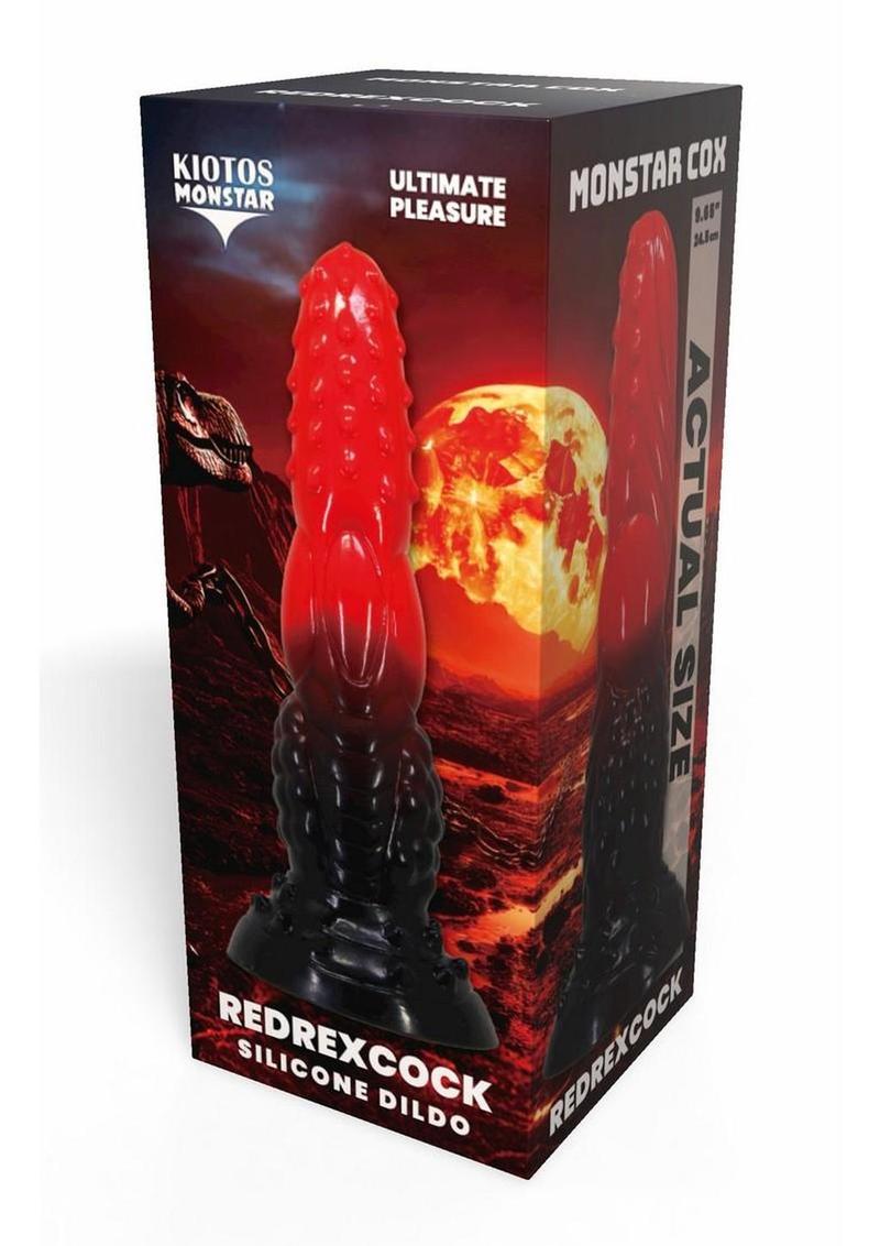 Kiotos Monstar Cox Redrex Silicone Cock with Suction Cup - Red/Blue