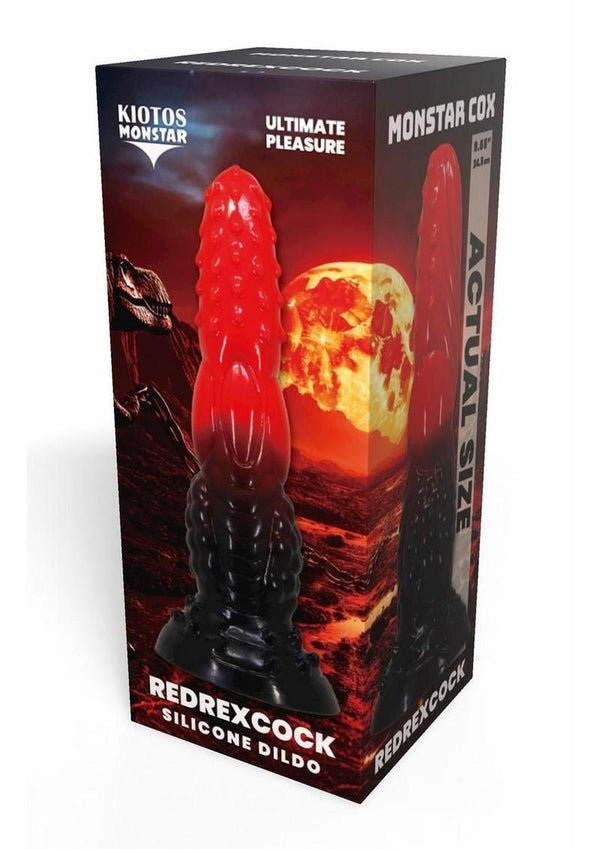 Kiotos Monstar Cox Redrex Silicone Cock with Suction Cup - Red/Blue