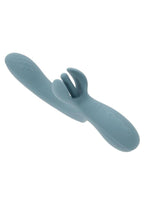 Take Your Flick Rechargeable Silicone Rabbit Vibrator - Blue