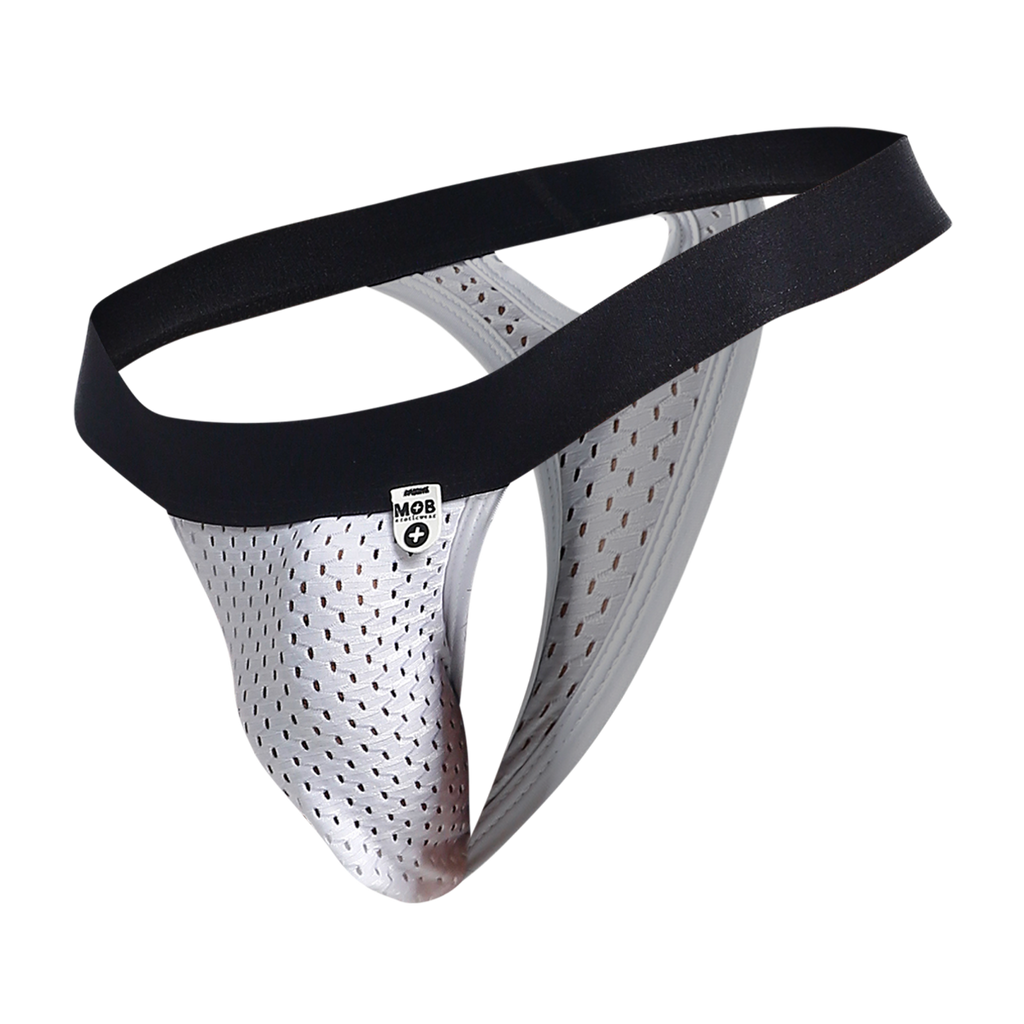 MOB Mesh Y Thong - White