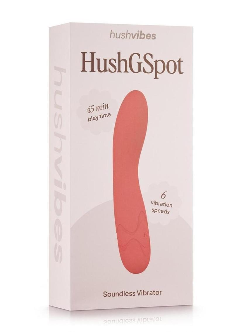 Hush Silicone G-Spot Vibrator - Coral