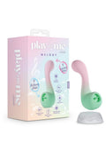Play With Me Melody Rechargeable Silicone Dual-End Vibrator - Pink/Green