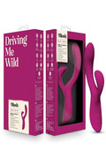 Blush Collection Quinn Rechargeable Silicone Rabbit Vibrator - Burgundy