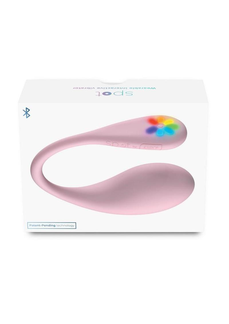 Kiiroo Spot Interactive Rechargeable Silicone Wearable Vibrating Egg - Pink