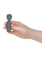 M'Lady Rechargeable Silicone Tiny Vibrating Wand - Grey
