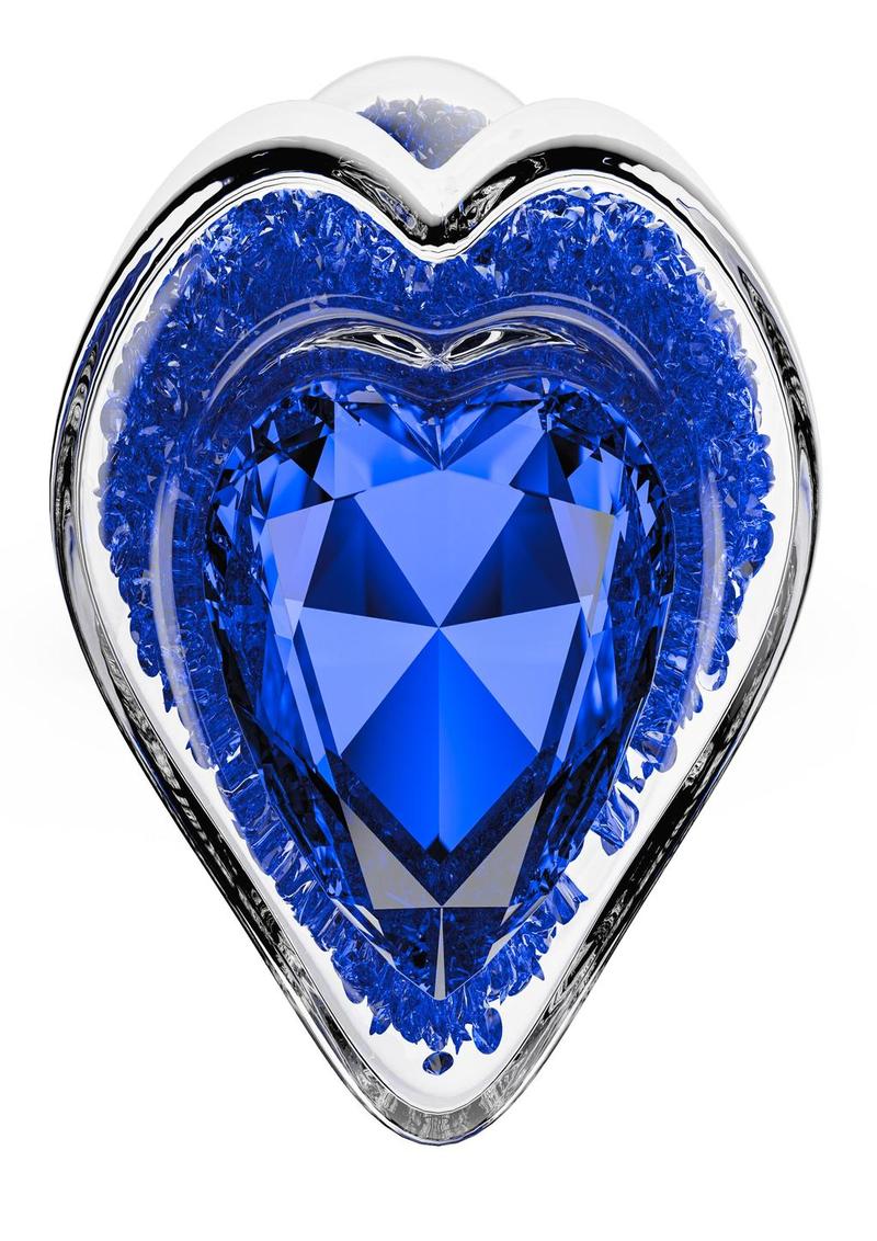 Oh My Gem Prestige Glass Anal Plug - Blue