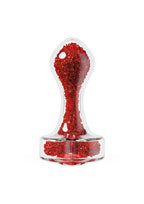 Oh My Gem Lustre Glass Anal Plug - Red
