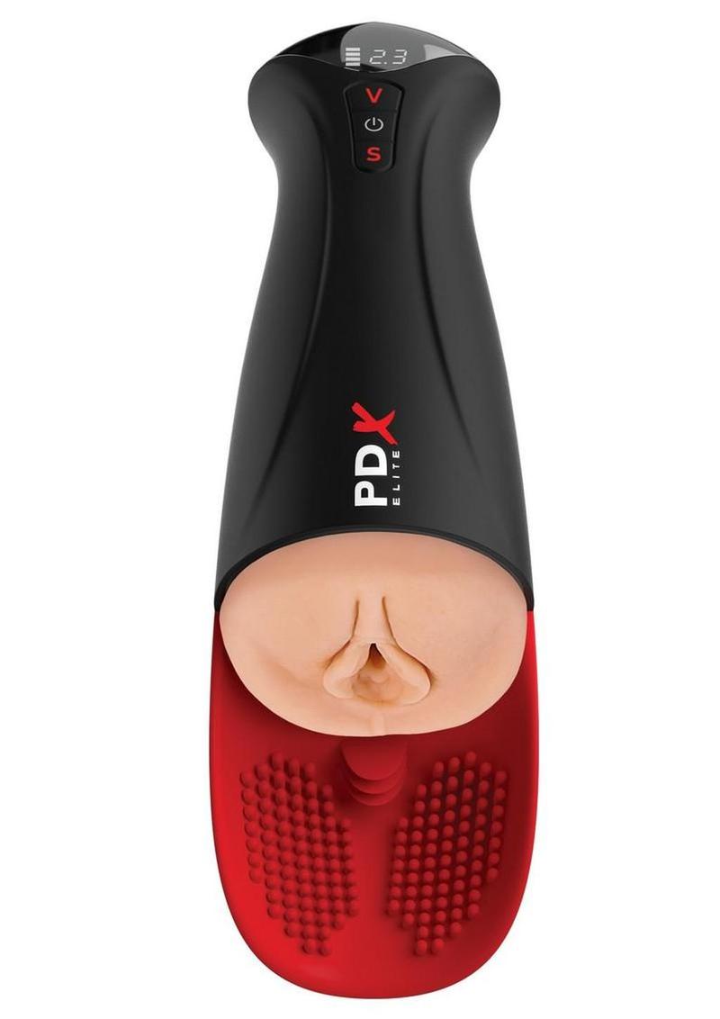 PDX Elite Fuck O Matic Pro XL Rechargeable Stroker - Vanilla/Black