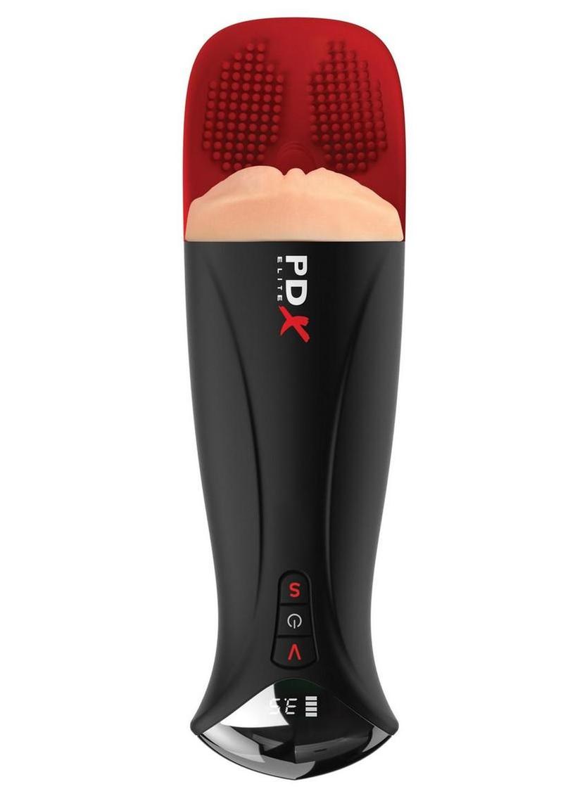 PDX Elite Fuck O Matic Pro XL Rechargeable Stroker - Vanilla/Black