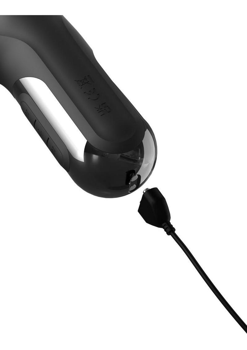 Fetish Fantasy Series Sonix Rechargeable Silicone Thruster Rabbit Vibrator - Black