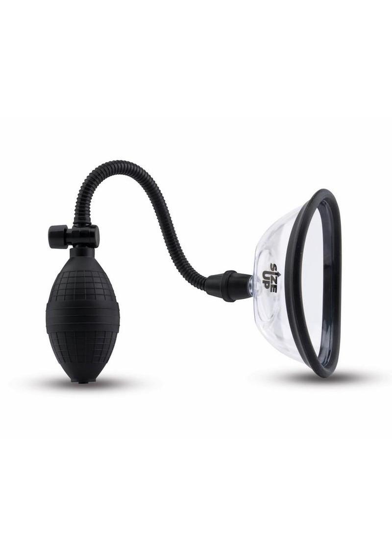 Size Up Classic Pussy Pump with Two Chambers - Black/Clear