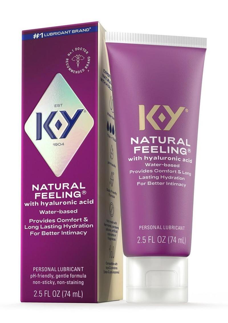 KY Hydrate Natural Feeling Moisturizing Water Based Lubricant with Hyaluronic Acid 2.5oz