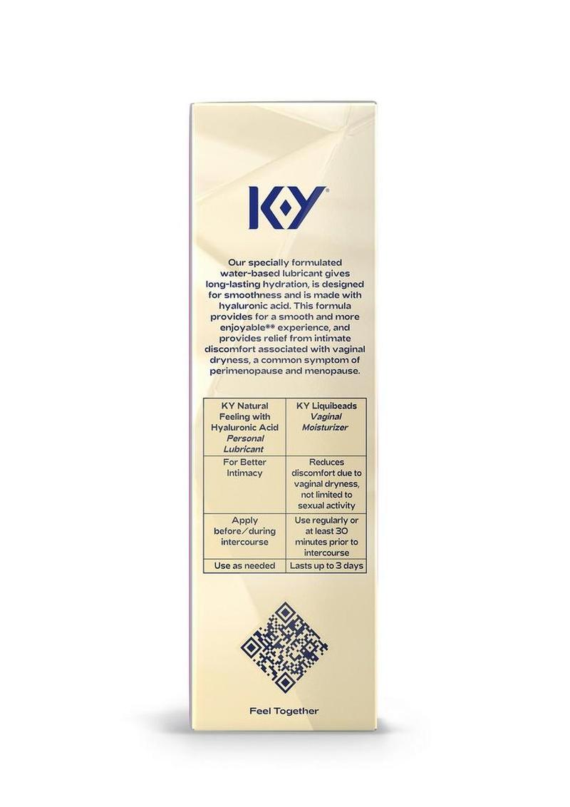 KY Hydrate Natural Feeling Moisturizing Water Based Lubricant with Hyaluronic Acid 2.5oz