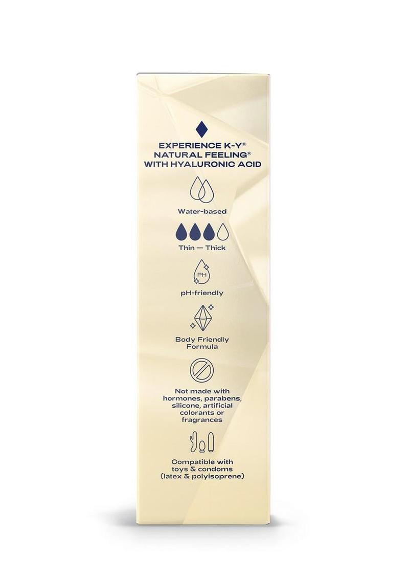 KY Hydrate Natural Feeling Moisturizing Water Based Lubricant with Hyaluronic Acid 2.5oz