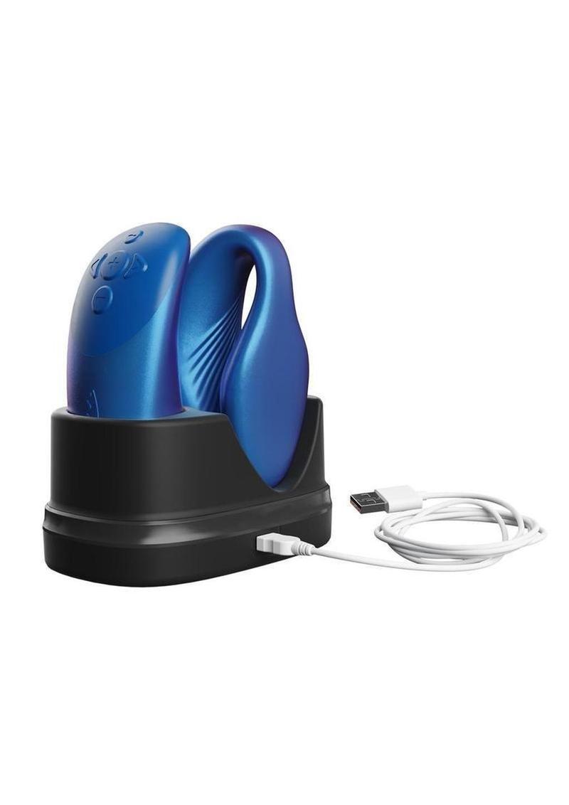 We-Vibe Chorus Rechargeable Silicone Couples Vibrator with Remote Control - Cosmic Blue