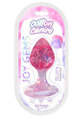 Cotton Candy Joy Gems Silicone Pleasure Anal Plug - Ruby Red
