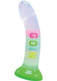 Cotton Candy Dirty Talk Goin Deep Silicone Dildo 7in - Multicolor