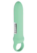 Loveline Harmony Loop Grip Vibe Ergonomic 10 Function Silicone Bullet Massager - Green