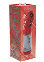 Pumped StrokeMate Multi-Function Rechargeable Masturbator - Metallic Red