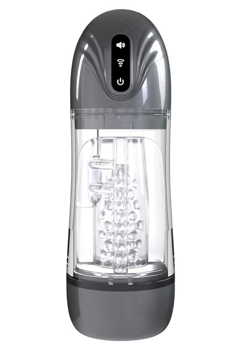 Pumped SonicPull 10 Function Multimedia Enhanced Masturbator - Gun Metal