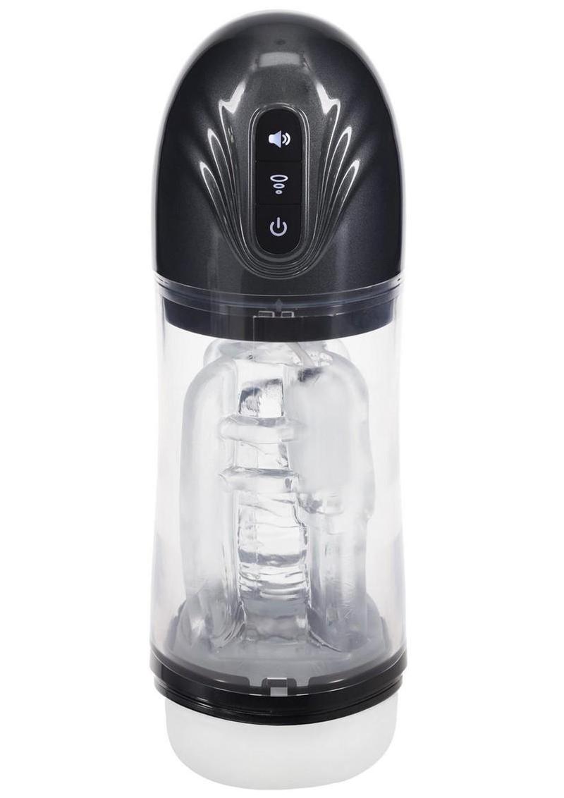 Pumped SonicPull 10 Function Multimedia Enhanced Masturbator - Gun Metal