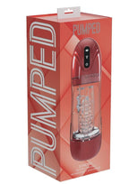 Pumped SonicPull 10 Function Multimedia Enhanced Masturbator - Metallic Red