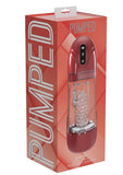 Pumped SonicPull 10 Function Multimedia Enhanced Masturbator - Metallic Red