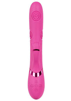 Vive Fiore Silicone Rechargeable Triple Motor G-Spot Air Wave Rabbit Vibration - Pink