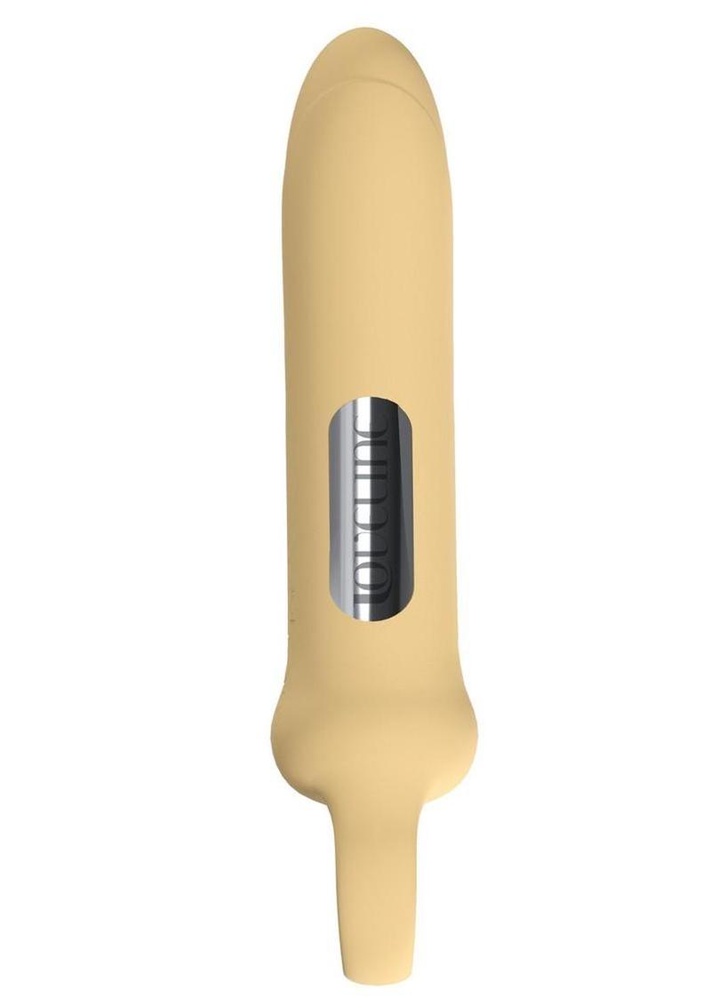 Loveline Harmony Loop Grip Vibe Ergonomic 10 Function Silicone Bullet Massager - Yellow