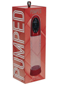 Pumped CyberPulse 13 Function Automatic Rechargeable Penis Pump - Metallic Red
