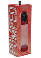 Pumped CyberPulse 13 Function Automatic Rechargeable Penis Pump - Metallic Red