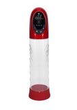 Pumped CyberPulse 13 Function Automatic Rechargeable Penis Pump - Metallic Red