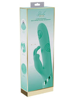 Vive Mimi 10 Function Silicone Rechargeable Triple Motor G-Spot Vibrating and Tapping Rabbit - Green